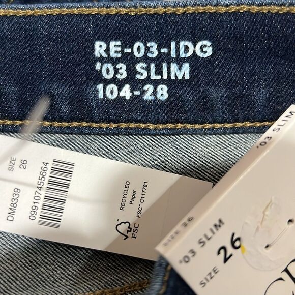 J. Crew cc548 Mid-rise slim jean in 2003 super-stretch NWT size 26 - Picture 8 of 12